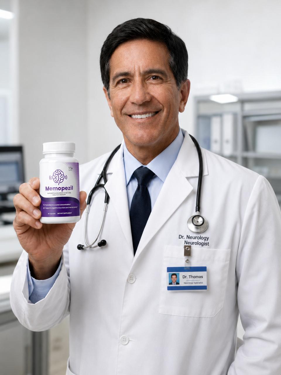 Wellness professional holding Memopezil