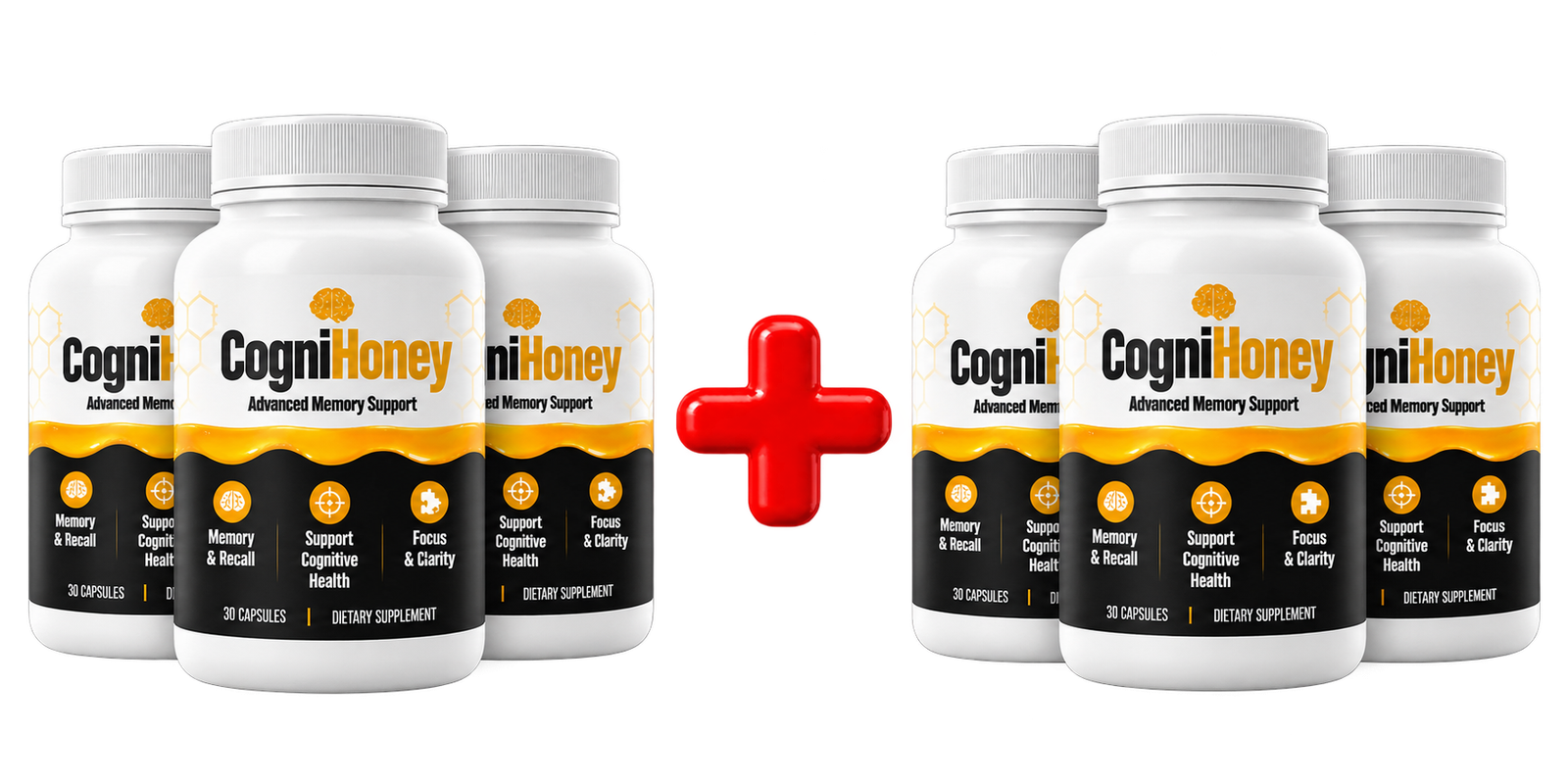 CogniHoney 6 bottle bundle visual