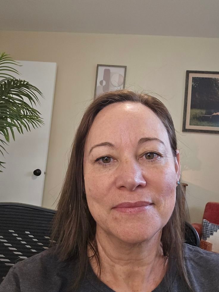Mature woman portrait indoors